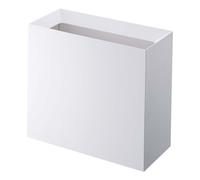 YAMAZAKI Cubo de basura para el hogar, moderno cesto de basura con asa, plástico, 4 galones | 15 litros, asas, tapa, no requiere montaje.