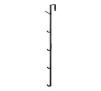 YAMAZAKI Home 7646 - Perchero vertical para colgar sobre la puerta, color negro