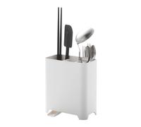 Yamazaki Home Kitchen - Soporte para encimera de cocina, soporte para utensilios, tamaño único, color blanco