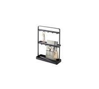 Yamazaki Home - Organizador de llaves con gancho moderno, de acero, talla nica, color negro