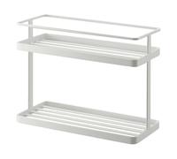 YAMAZAKI Home - Organizador y organizador de especias para encimera, acero, tamaño único, color blanco