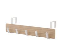 YAMAZAKI Home Ply - 5 ganchos horizontales sobre la puerta, color beige