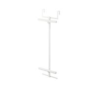 YAMAZAKI Home Tower - Mochila para colgar sobre la puerta para armario o dormitorio, estante de almacenamiento de metal de dos niveles, fácil instalación, acero