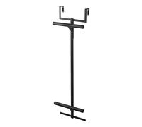 YAMAZAKI Home Tower - Mochila para colgar sobre la puerta para clóset o recámara, estante de almacenamiento de metal de dos niveles, fácil instalación, acero