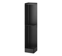 YAMAZAKI Home Tower Supplies - Organizador Delgado de Almacenamiento de baño rodante, Almacenamiento de Papel higiénico con Estante Ajustable, Acero