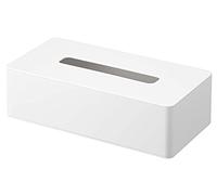 Yamazaki Industries 5583 - Estuche para pañuelos, tamaño Regular, Blanco, tamaño Compatible: Dimensiones Interiores (Ancho x Profundidad x Alto): Aprox. 25 x 12 x 7 cm, Torre, Almacenamiento Oculto