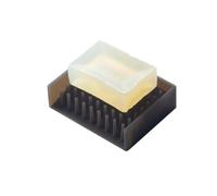 Yamazaki Self-Draining Soap Dish Jabonera, Silicona, Negro, Talla única