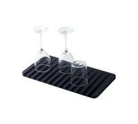 YAMAZAKI Self Draining Tray-Drying Board, Dish Drainer Mat Estera escurridora, Negro, Talla única