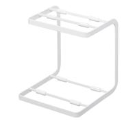 YAMAZAKI Soporte Organizador hogar | Acero | Estante para ollas, Aleación Hierro, Blanco