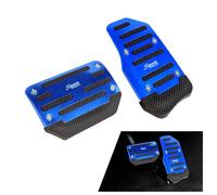 YAMCINWRT Cubre Pedales Coche para Ford Focus MK4 | Kuga MK3 ST Line 2018-2024 2025 2026, Juego de 2 Almohadillas Antideslizantes de Aluminio Fundas Pedal Freno Acelerador,B