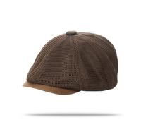 YAMEE Boinas Hombre Verano con Malla,Boina para Mujer con Protección UV Ligera Transpirable,Gorra Plana Unisex para Casual Exterior(Negro/Azul Oscuro/Café)