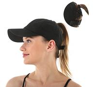YAMEE Gorra de Béisbol para Mujer | Cola de Caballo | Clásica Ajustable Malla | Sombrero de Playa y Antisol (Circunferencia de la Cabeza: 57-58 cm)