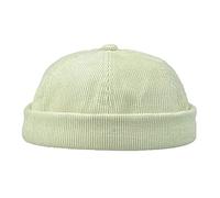 YAMEE Gorro Docker de Pana de Hombre Ligero,Unisex Gorro Docker Transpirable Sin Visera,Gorro Marinero Dockers Hombre Clásico,Gorro Portuario,Gorra de Reloj Retro(Circunferencia de la gorra: 56-58 cm)