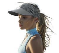 YAMEE Sombrero Visera Mujer Large Brim Sun Protection,Gorro Mujeres Anti-UV Transpirable,Visera De Sol Mujer Ligero Suave,Visera Running con Banda Elástica,para Golf,Ciclismo,Deportes al Aire Libre