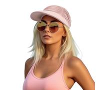YAMEE Sombrero Visera Mujer Large Brim Sun Protection,Gorro Mujeres Anti-UV Transpirable,Visera De Sol Mujer Ligero Suave,Visera Running con Banda Elástica,para Golf,Ciclismo,Deportes al Aire Libre