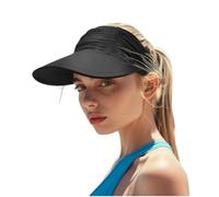 YAMEE Sombrero Visera Mujer Large Brim Sun Protection,Gorro Mujeres Anti-UV Transpirable,Visera De Sol Mujer Ligero Suave,Visera Running con Banda Elástica,para Golf,Ciclismo,Deportes al Aire Libre