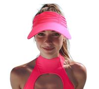 YAMEE Sombrero Visera Mujer Large Brim Sun Protection,Gorro Mujeres Anti-UV Transpirable,Visera De Sol Mujer Ligero Suave,Visera Running con Banda Elástica,para Golf,Ciclismo,Deportes al Aire Libre