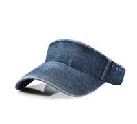YAMEE Visera para Mujer Denim,Gorra de Sol para Mujer con Visera Ajustable Protección UV,Gorras de Hombre Verano Transpirable,Unisex