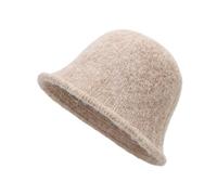 YAMEIZE Chapeau Seau Retro Warm Fleece - pour Hommes Femmes Hiver Plus Chaud Pêche Douce Conduite Chaude (FR/ES, Letras, Talla única, Caqui)