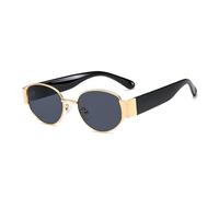 YAMEIZE Gafas de Sol Retro Ovaladas para Mujeres de Moda Vintage Pequeño Redondo Gafas de Sol de Los 70 Años Protección UV400