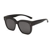 YAMEIZE Polarizadas Usar Sobre Gafas de Sol Retro para Hombres y Mujeres Protección UV400 Gafas Vintage Antideslumbrantes Envolventes para Conducir