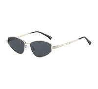 YAMEIZE Retro Gafas de Sol Ovalado Mujer y Hombre Vintage Gafas de Sol Pequeñas Montura Metal Estrechas de los Años 90 Irregulares Gafa Protección UV400