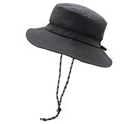 YAMEIZE Sombrero de Verano Impermeable para Mujeres Hombres - Sombrero Safari Ajustable String de Viento UV400 Sombrero de Pesca Strap Playa Caminata Escalada