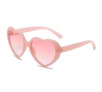 YAMEIZE Trendy 90s Polarizado Love Heart - Gafas de Sol para Mujeres Hombres Retro Gafas en Forma de Corazón Vintage Coloful Funny Fiesta al aire libre