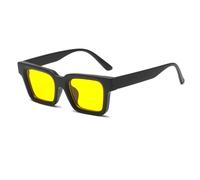 YAMEIZE Vintage Classic Rectángulo Gafas de Sol para - Mujeres Hombres Retro Marco Cuadrado Sombra Gafas Conducir Al Aire Libre