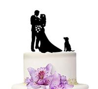 YAMI COCU - Decoración para tarta de boda para novia y novio, con texto en inglés