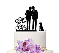 YAMI COCU Mr y Mr Gay decoración para tartas de boda, Aniversario, fiesta, compromiso, decoración