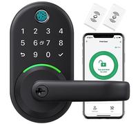 Yamiry RLA7 Smart Handle Keypad: Fingerprint Keyless Entry for Front Digital WiFi Türschloss mit APP - Genere Passcode Remote und DIY Installation