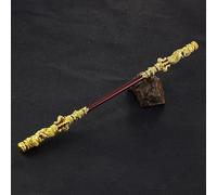 YAMKNICE Bastón Wukong de aro Dorado de Black Myth Wukong, bastón del Rey Mono de 35 cm, colección de Juegos, decoración de Armas del Rey Mono, West - periféricos, Modelo de Juego (Gold)