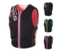 YAMNYSS Chaleco De Natación Profesional, Chaleco Salvavidas De Flotabilidad Anticolisión para Deportes Acuáticos para Adultos, Chaqueta para Pesca, Canotaje, Rafting,Rosado,L