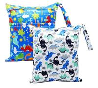 Yamobi 2er Pack Wetbag para artículos de natación, Bolsa Impermeable Reutilizable para Kindergarten, Ideal para Playa, Piscina, Estudio de Yoga o Gimnasio
