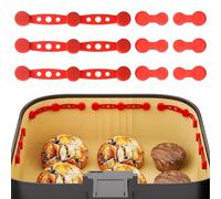 Yamobi Air Fryer Magnet Set de Hebilla de Silicona, Accesorios para Airfryer con Cierre Magnético de Silicona, Hebilla Magnética de Silicona para Papel Pergamino, Ideal para Airfryer