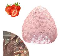 Yamobi Fraise Taba Squishy, Jouet antistress,Jouet à presser les fruits, Simulation Fraises Fufu Squishy,Jouet à presser pour soulager l'anxiété(Rose)