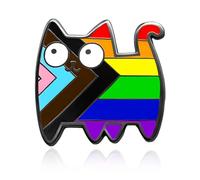 Yamobi Juego de 4 pines del orgullo del arco iris, para ropa, mochila, accesorios LGBTQ, accesorios Rainbow Friends, gatos, idea de regalo para el mes del orgullo