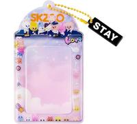 Yamobi Stray Kids Photocard Holder, lindo tarjetero con cadena, colgante decorativo para Stray Kids Photocards & K-Pop Merch (rosa)