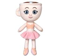 Yamobi Tung Tung Tung Tung Sahur Plüschfigur, Tung Tung Tung Sahur Peluche, Ballerina Brainrot Colección, Ballerina Cappuccina para Niños y Adultos (Rosa)