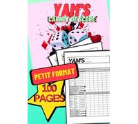 Yam's carnet de score: Petit Format A5, 100 feuilles de score à remplir