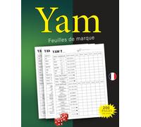 Yam's Carnet de Scores 200 Feuilles de Scores | bloc yams je