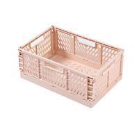 YAMSLAM Caja de almacenamiento plegable de plástico, cesta plegable, apilable, bonita caja de maquillaje, joyas, juguetes, cajas para almacenamiento