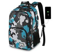 YAMTION 17.3 pulgadas mochila adolescente chico hombre mochila ordenador clase ocio negocios colegio escuela secundaria trabajo universidad viaje escuela