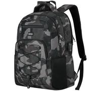 YAMTION Mochila Escolar Hombre,17 pulgadas Mochila Juvenil Adolescente Mochila Portatil para Estudiante Universidad Secundaria Oficina Trabajo