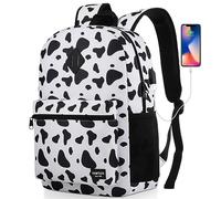 YAMTION Mochila escolar unisex, mochila clásica casual para adultos y adolescentes, mochila escolar con puerto USB para escuela secundaria, universidad, oficina, trabajo, viajes