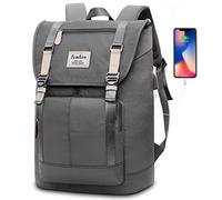 YAMTION Mochila Hombre Mujer Unisex, Mochila para Portátil 17" con Puerto USB, Mochila Escolar Mochila Universidad para Viajes Trabajo de Ocio (Mist)
