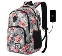 YAMTION - Mochila para adolescente y niña, para mujer, mochila para ordenador, clase de ocio de negocios, colegio escolar, escuela secundaria, trabajo universidad viajes a la escuela