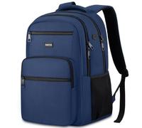YAMTION Mochila para hombre, mochila escolar adolescente, azul, 15.6"