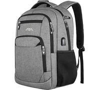 YAMTION Mochila Portátil, Mochila para Ordenador Portátil, Mochilas Escolares Bolso de Escuela Adolescente Mochila Hombre Mochila Mujer para 15.6" Portátil Mochila Escolar Impermeable (C25 Grey)
